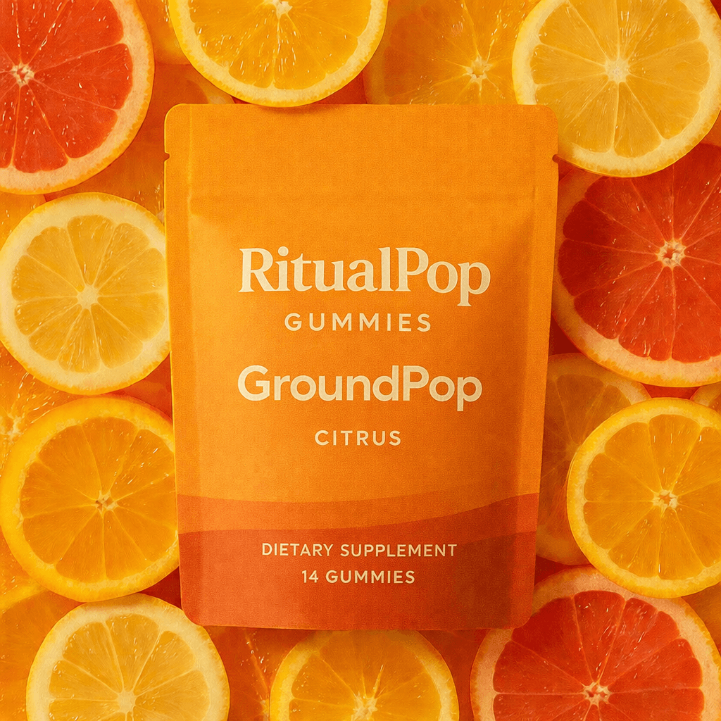 GroundPop Citrus — 14 gummies for the luteal phase